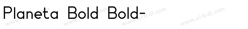 Planeta Bold Bold字体转换